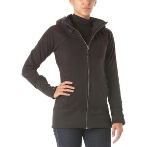 BURTON WB Minx Fleece Full Zip Up S Hooded Jacket Layer Snowboarding Après Ski